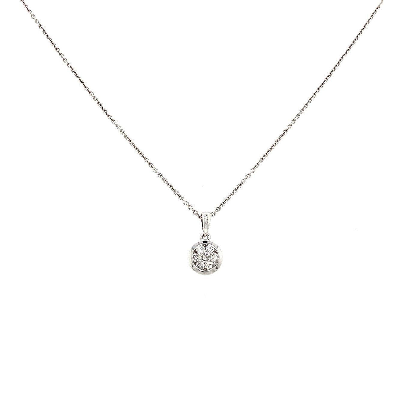 Diamond Cluster Necklace