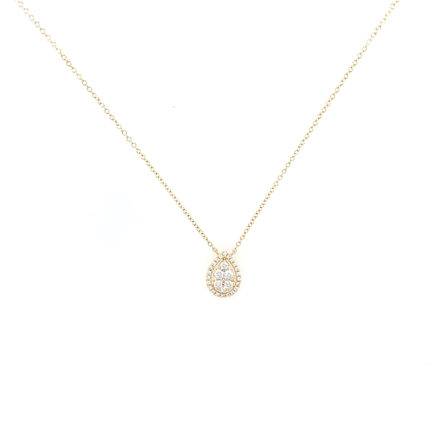 Diamond Pear shaped necklace