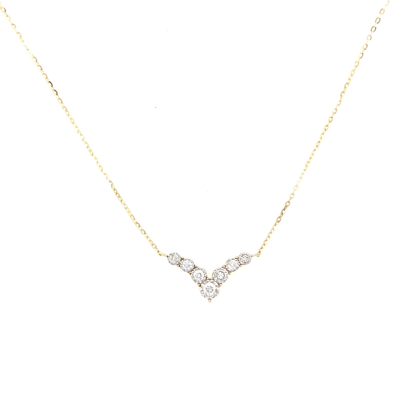 V Diamond Necklace