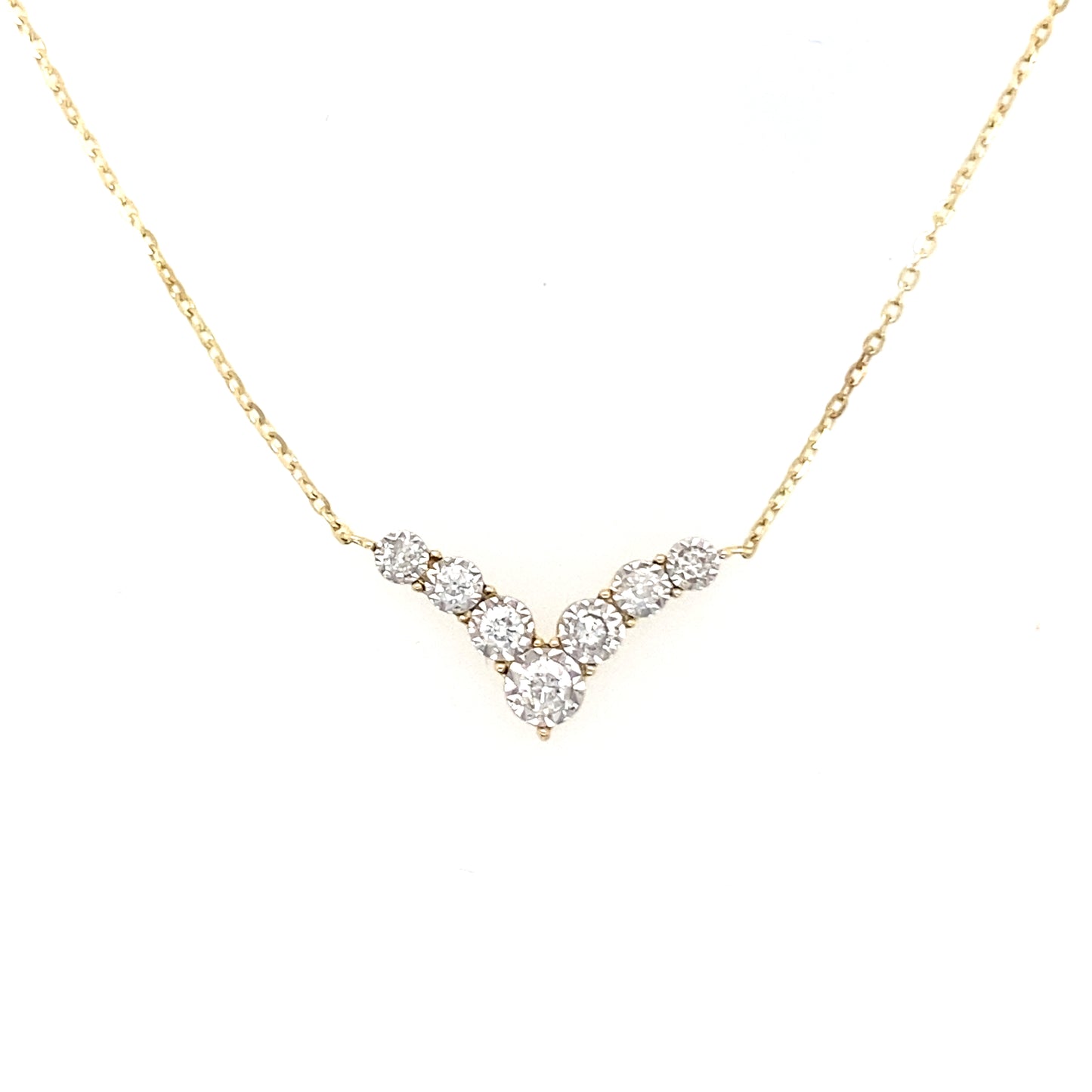 V Diamond Necklace