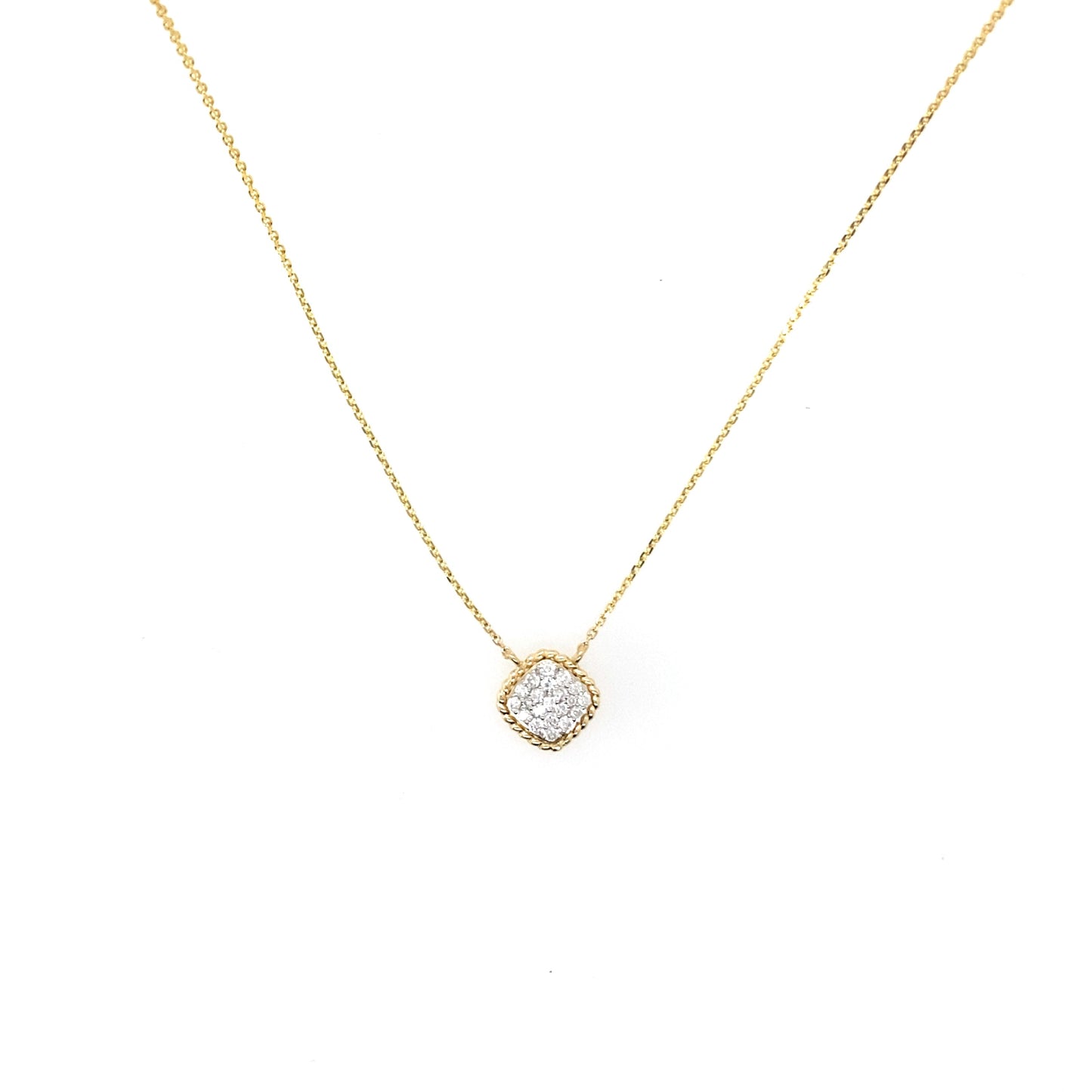 Square pendant Necklace