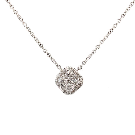 Square Diamond Necklace