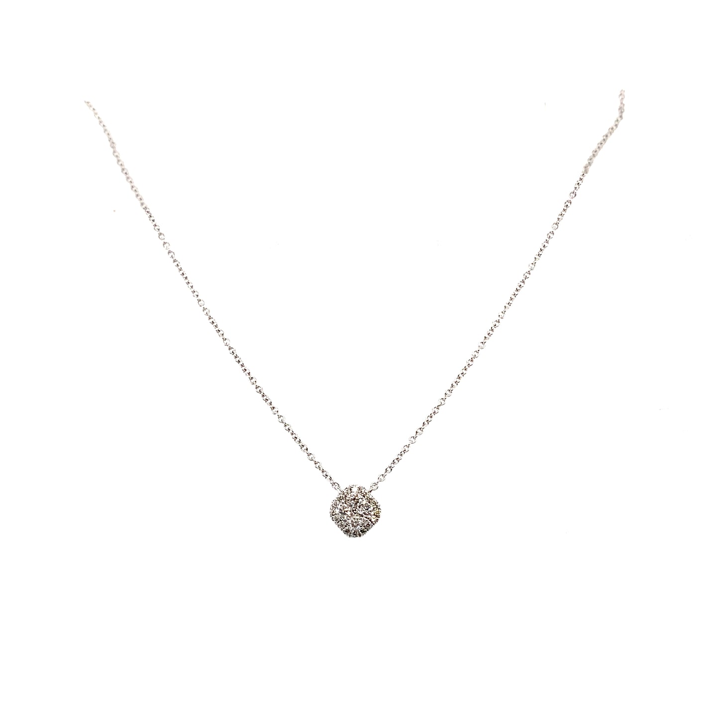 Square Diamond Necklace