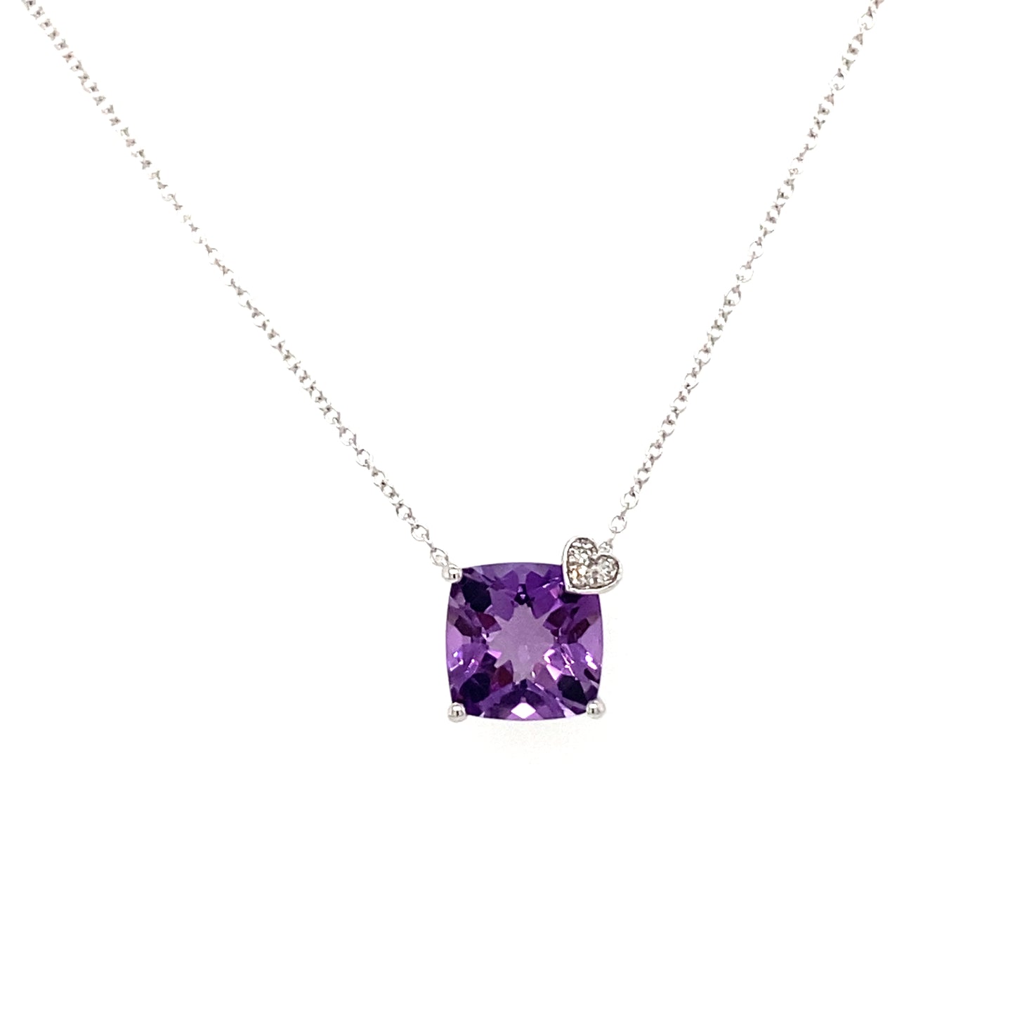 Purple with heart diamond