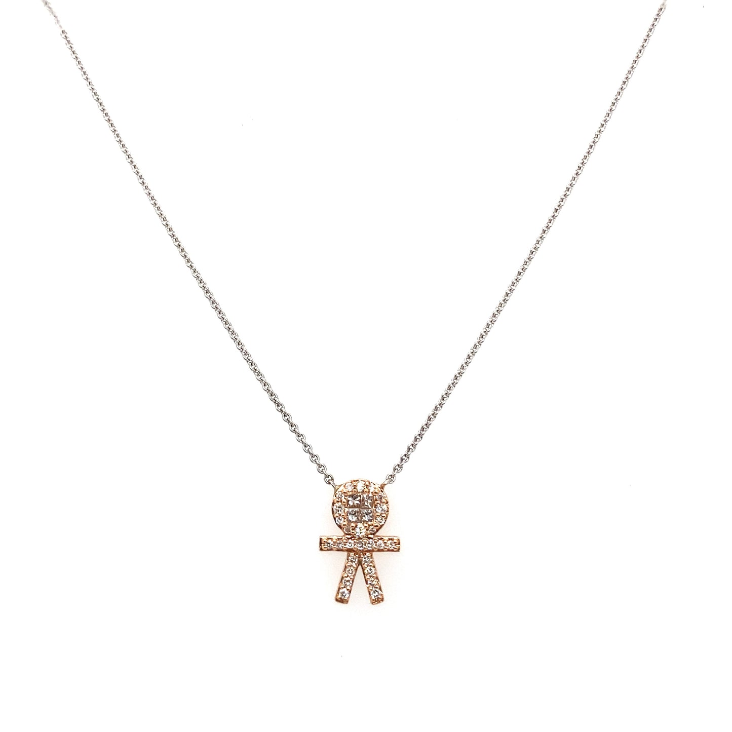 Diamond Person Necklace