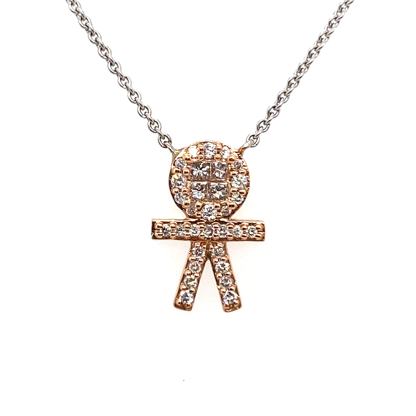 Diamond Person Necklace