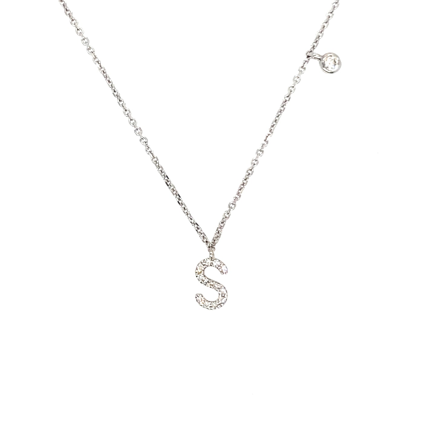 Initial Diamond Necklace